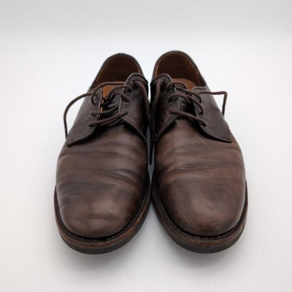 Allen Edmonds Shoes Mens 8.5 Brown Feather Welt Leather Dress Derby Extralight